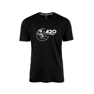 koszulka 420polska czarna męska