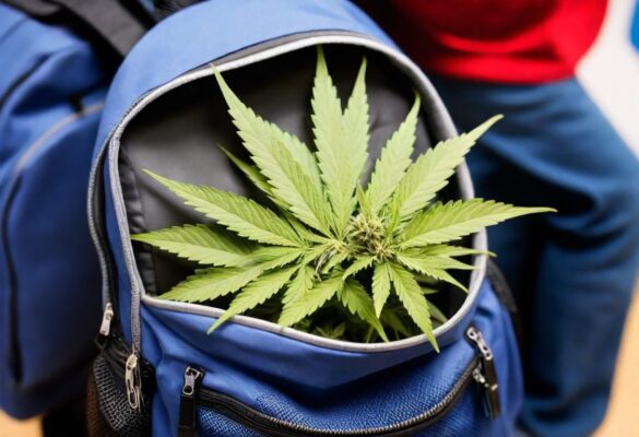 marihuana plecak szkoła